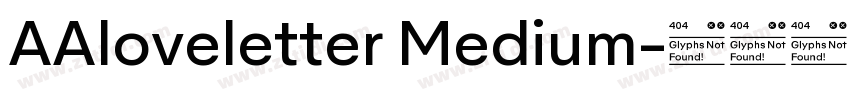 AAloveletter Medium字体转换